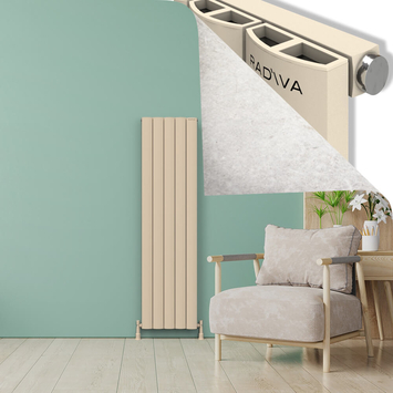 ADONIS Radiateur en Aluminium 1800x470 Cappuccino - Thumbnail
