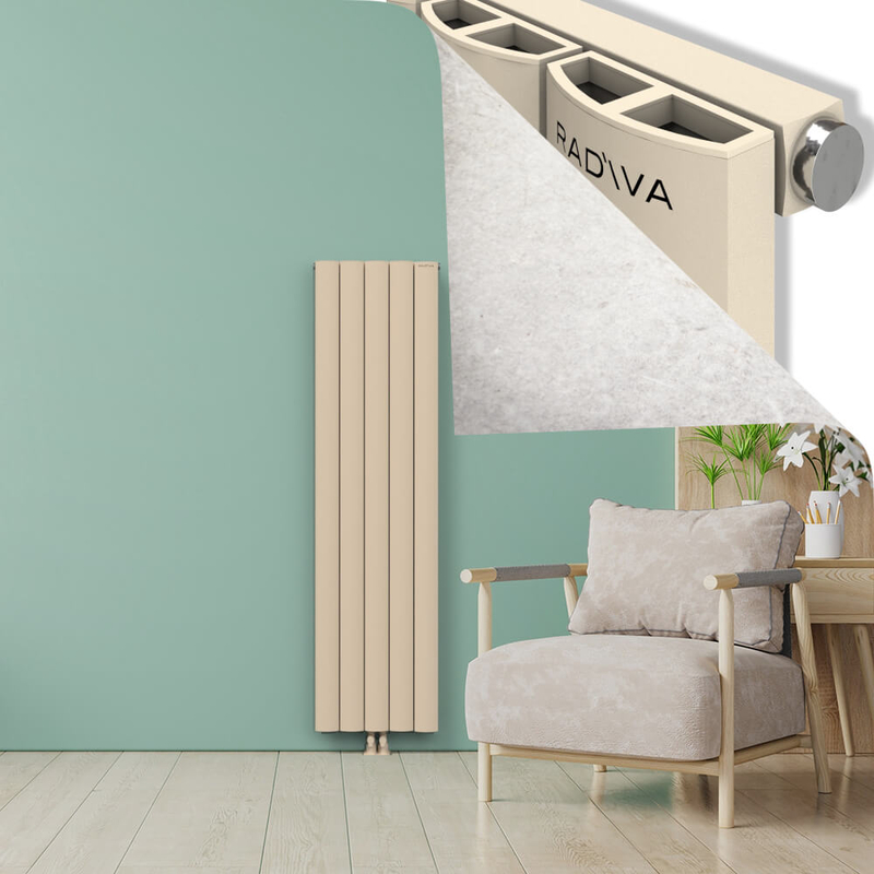 ADONIS Radiateur en Aluminium 1800x470 Cappuccino