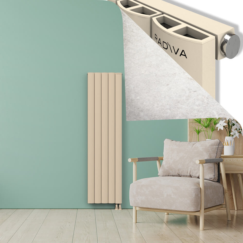 ADONIS Radiateur en Aluminium 1800x470 Cappuccino