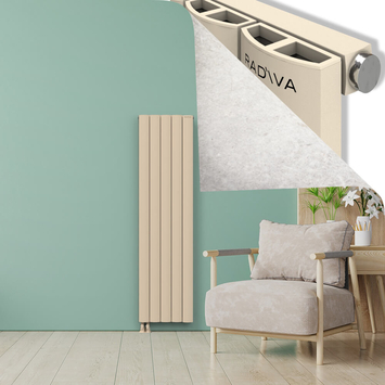 ADONIS Radiateur en Aluminium 1800x470 Cappuccino - Thumbnail