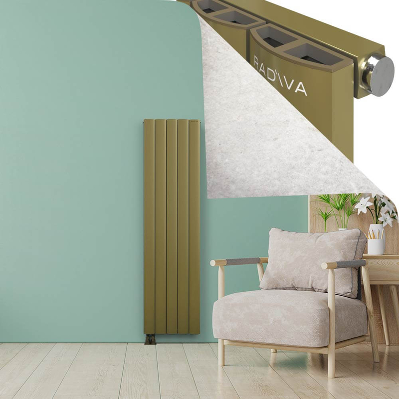 ADONIS Radiateur en Aluminium 1800x470 Plasma Laiton
