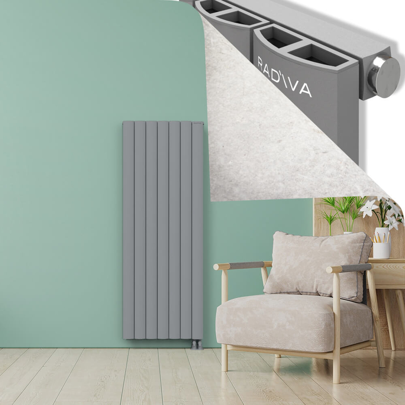 ADONIS Aluminium Radiator 1800x660 Grey