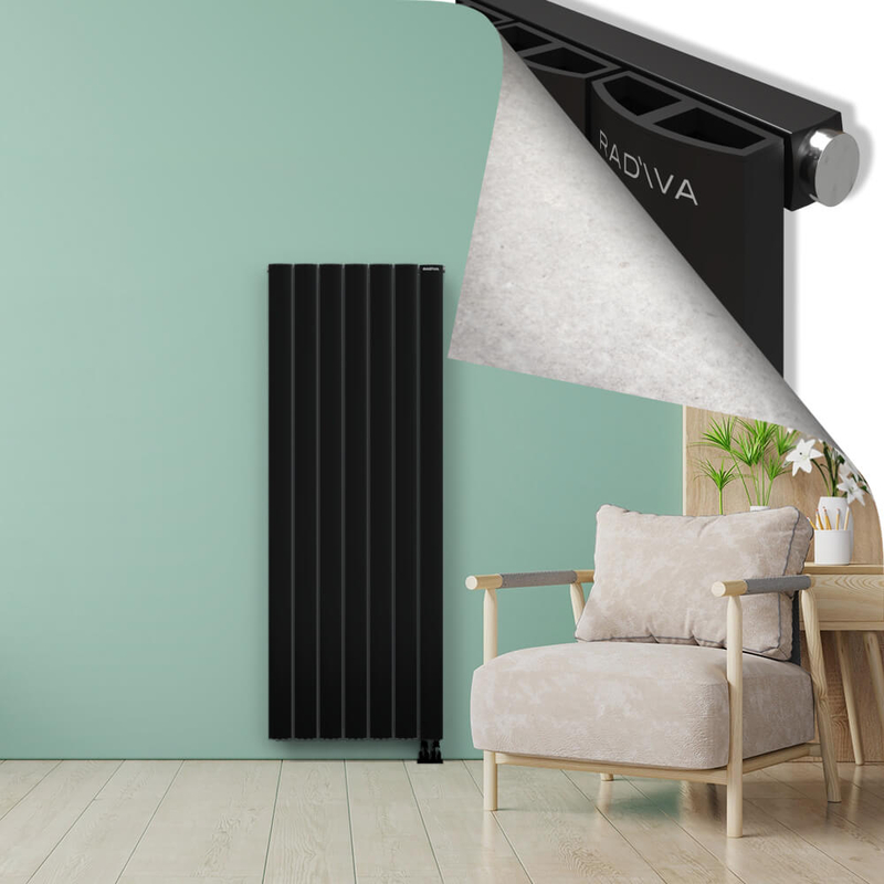 ADONIS Aluminium Radiator 1800x660 Black