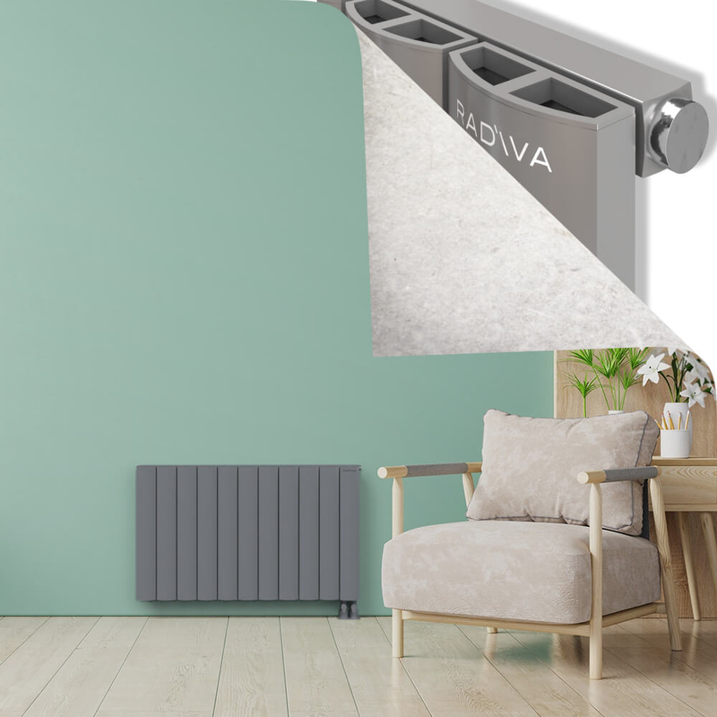ADONIS Radiateur en Aluminium 600x1040 Plasma Gris