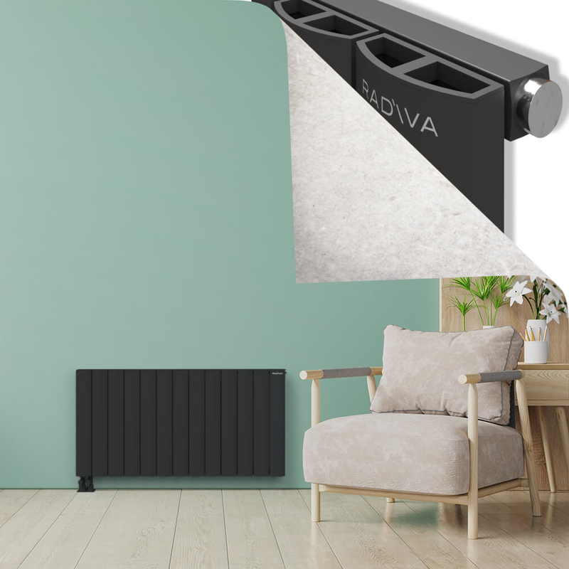 ADONIS Radiateur en Aluminium 600x1230 Anthracite Foncé