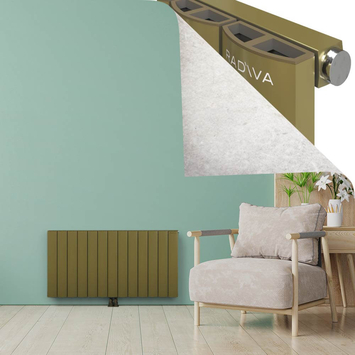 ADONIS Radiateur en Aluminium 600x1230 Plasma Laiton - Thumbnail