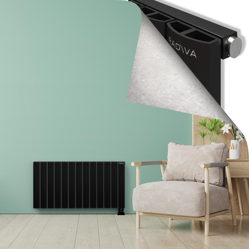 ADONIS Radiateur en Aluminium 600x1230 Noir
