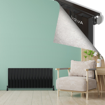 Radiva - ADONIS Alüminyum Radyatör 600x1420 Plazma Siyah