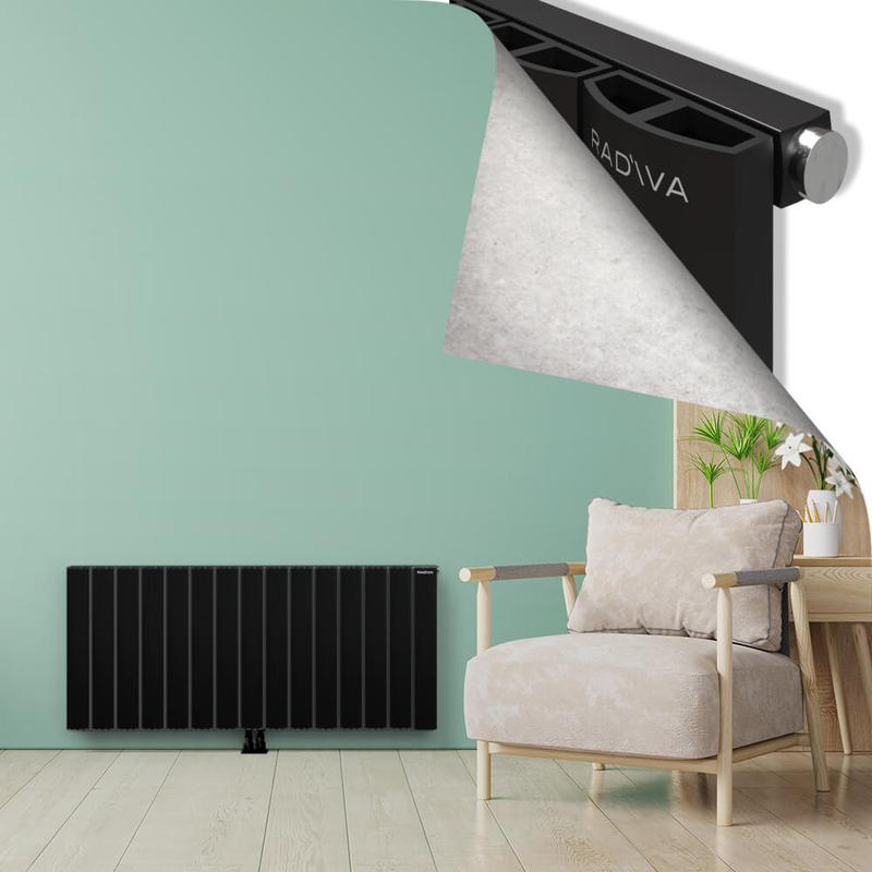 ADONIS Radiateur en Aluminium 600x1420 Noir