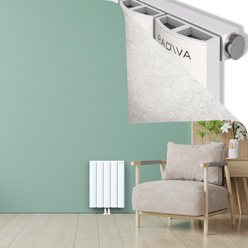 ADONIS Radiateur en Aluminium 600x470 Blanc - Thumbnail