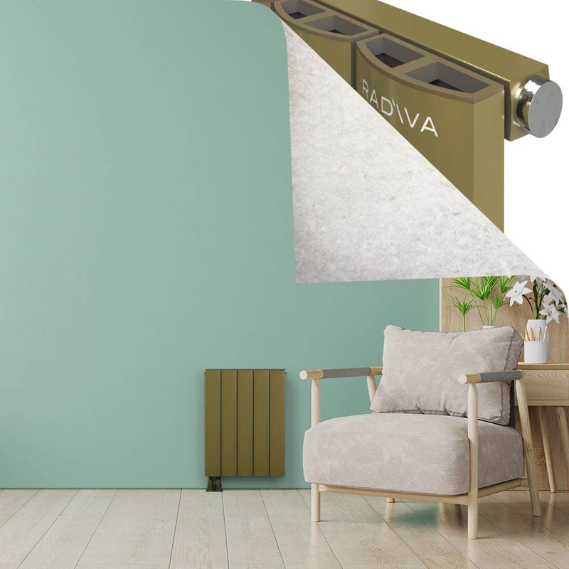 ADONIS Radiateur en Aluminium 600x470 Plasma Laiton