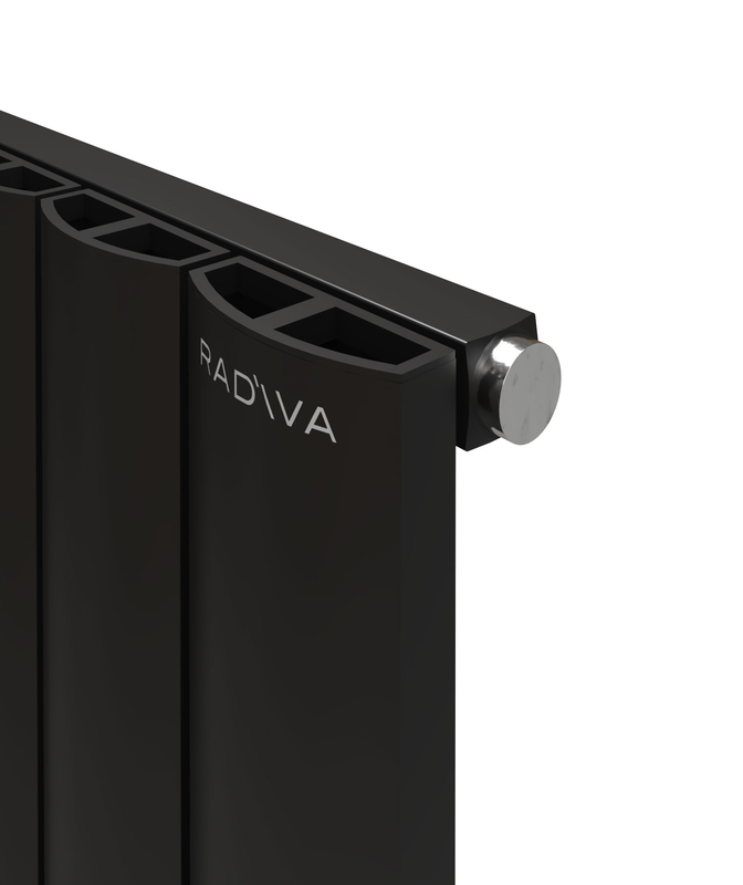 ADONIS Radiateur en Aluminium 600x470 Noir