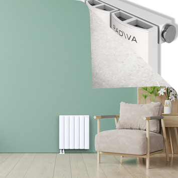 ADONIS Radiateur en Aluminium 600x565 Blanc - Thumbnail