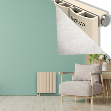 ADONIS Radiateur en Aluminium 600x565 Cappuccino - Thumbnail