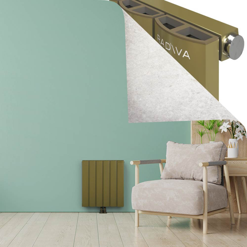 ADONIS Radiateur en Aluminium 600x565 Plasma Laiton