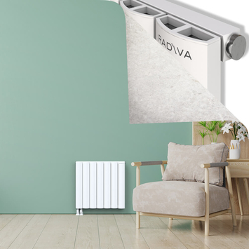 ADONIS Radiateur en Aluminium 600x660 Blanc - Thumbnail