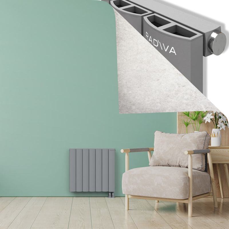 ADONIS Radiateur en Aluminium 600x660 Gris