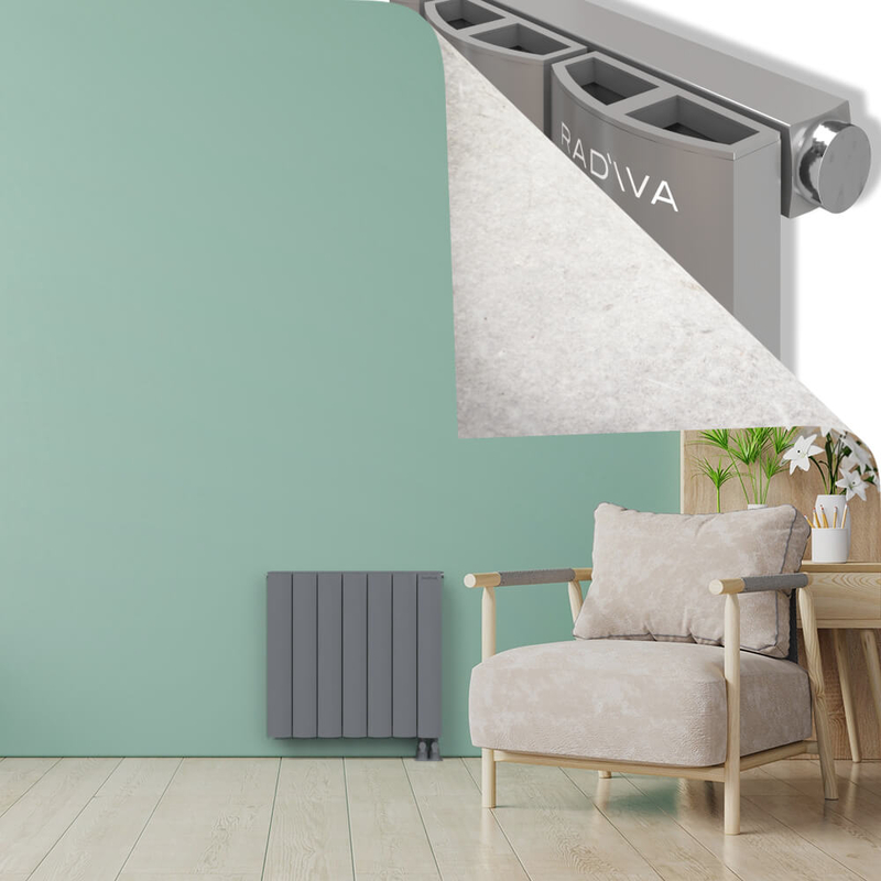 ADONIS Radiateur en Aluminium 600x660 Plasma Gris