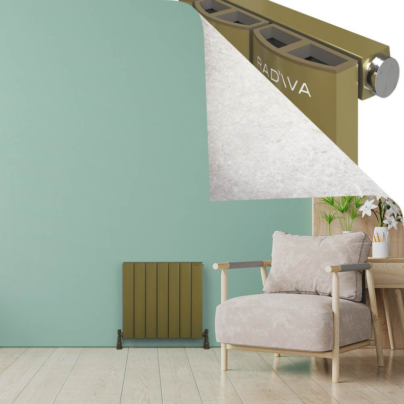 ADONIS Radiateur en Aluminium 600x660 Plasma Laiton