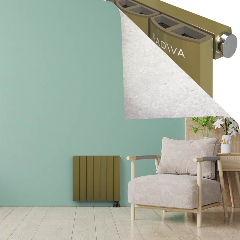 ADONIS Radiateur en Aluminium 600x660 Plasma Laiton