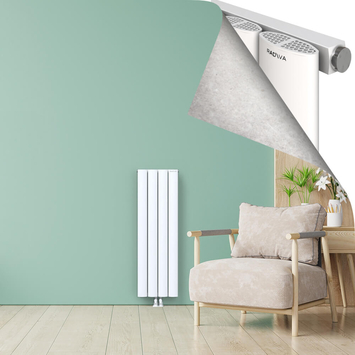 AJUGA Radiateur en Aluminium 1200x375 Blanc - Thumbnail