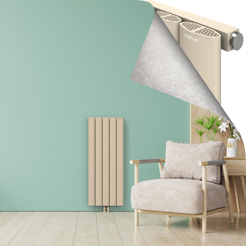 AJUGA Radiateur en Aluminium 1200x470 Cappuccino