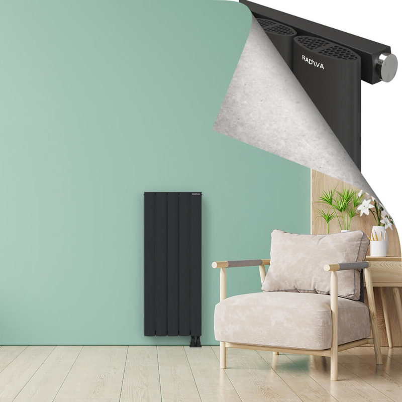 AJUGA Aluminium Radiator 1200x470 Dark Anthracite