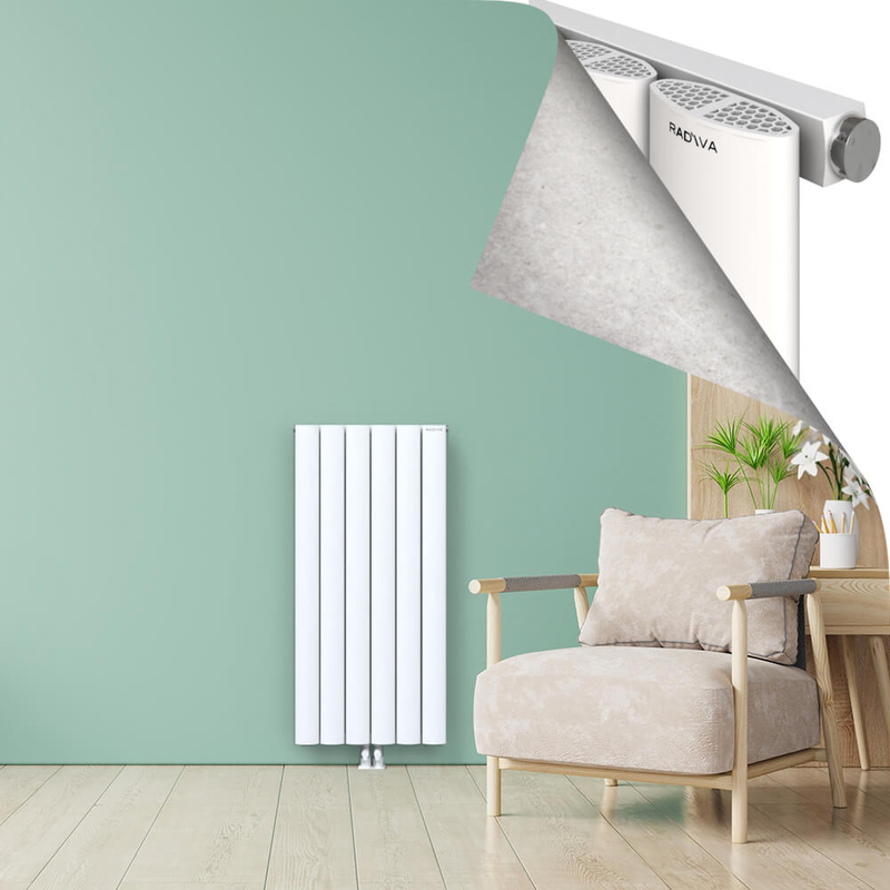 AJUGA Radiateur en Aluminium 1200x565 Blanc