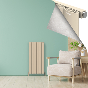 AJUGA Aluminium Radiator 1200x565 Cappucino - Thumbnail
