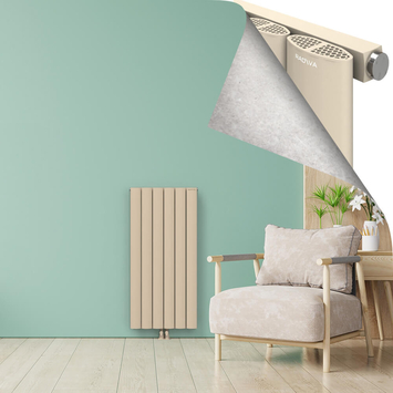AJUGA Aluminium Radiator 1200x565 Cappucino - Thumbnail