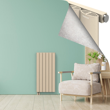 AJUGA Aluminium Radiator 1200x565 Cappucino - Thumbnail