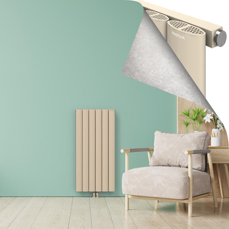 AJUGA Radiateur en Aluminium 1200x565 Cappuccino