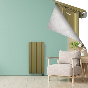 AJUGA Radiateur en Aluminium 1200x565 Plasma Laiton - Thumbnail