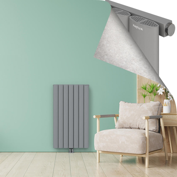 AJUGA Radiateur en Aluminium 1200x660 Gris - Thumbnail