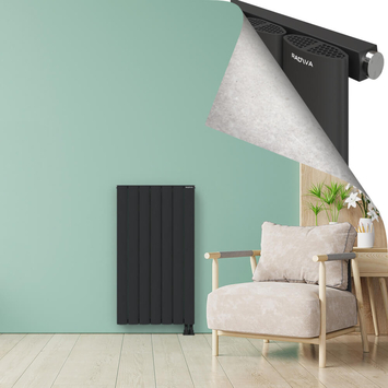 AJUGA Radiateur en Aluminium 1200x660 Anthracite Foncé - Thumbnail