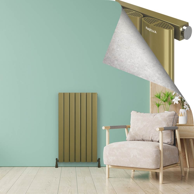 AJUGA Radiateur en Aluminium 1200x660 Plasma Laiton