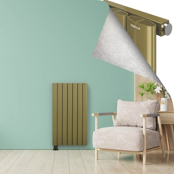 AJUGA Radiateur en Aluminium 1200x660 Plasma Laiton - Thumbnail