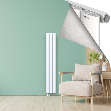 AJUGA Radiateur en Aluminium 1800x280 Blanc - Thumbnail