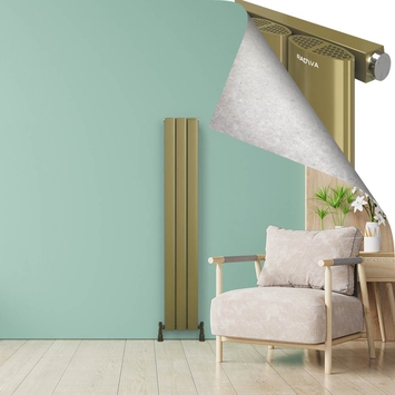 Radiva - AJUGA Aluminium Radiator 1800x280 Plasma Brass