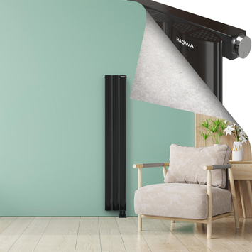 AJUGA Radiateur en Aluminium 1800x280 Plasma Noir - Thumbnail