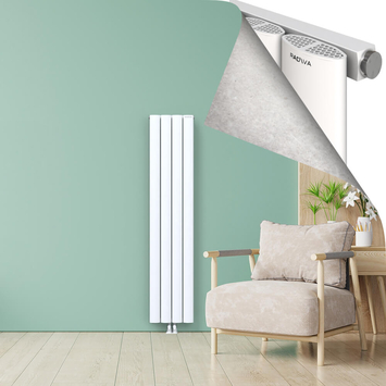 AJUGA Radiateur en Aluminium 1800x375 Blanc - Thumbnail