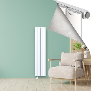 AJUGA Radiateur en Aluminium 1800x375 Blanc - Thumbnail