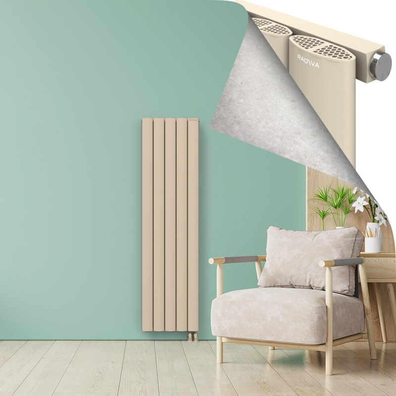 AJUGA Radiateur en Aluminium 1800x470 Cappuccino