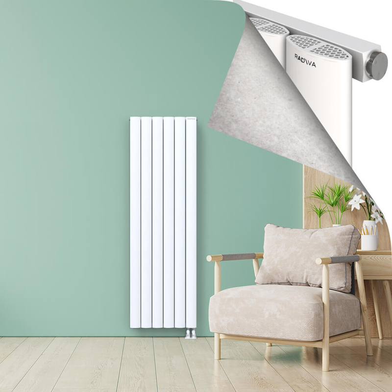 AJUGA Radiateur en Aluminium 1800x565 Blanc