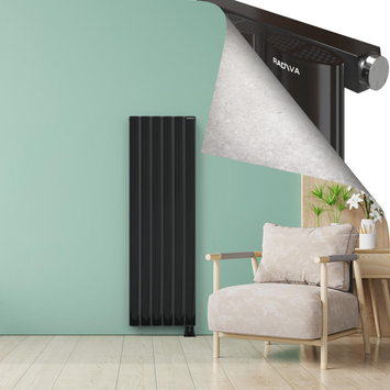 AJUGA Radiateur en Aluminium 1800x565 Plasma Noir - Thumbnail