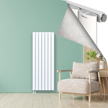 AJUGA Radiateur en Aluminium 1800x660 Blanc - Thumbnail