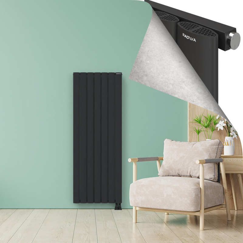 AJUGA Radiateur en Aluminium 1800x660 Anthracite Foncé