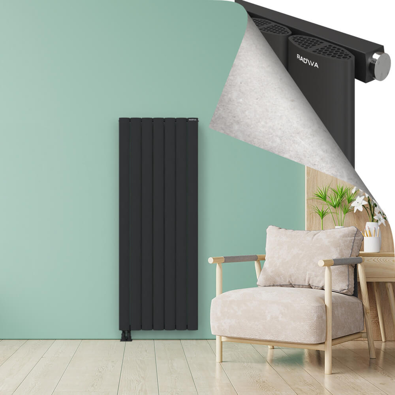 AJUGA Radiateur en Aluminium 1800x660 Anthracite Foncé