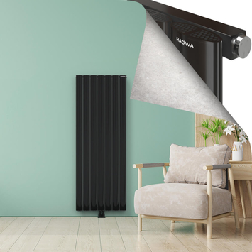 AJUGA Radiateur en Aluminium 1800x660 Plasma Noir - Thumbnail