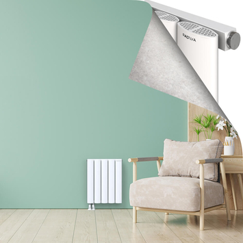 AJUGA Radiateur en Aluminium 600x470 Blanc - Thumbnail